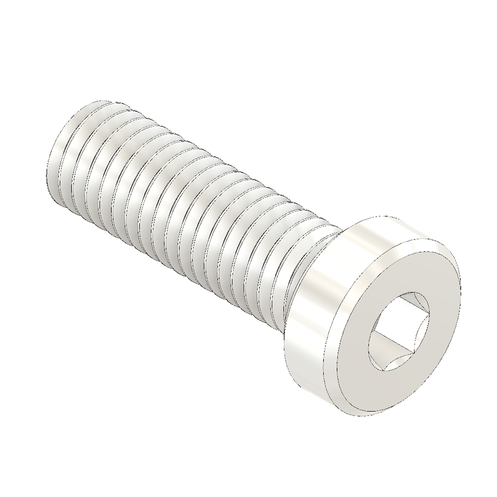 M6X50LHSCS-0 MODULAR SOLUTIONS ZINC PLATED FASTENER<br>M6 X 50 LOW HEAD SOCKET CAP SCREW